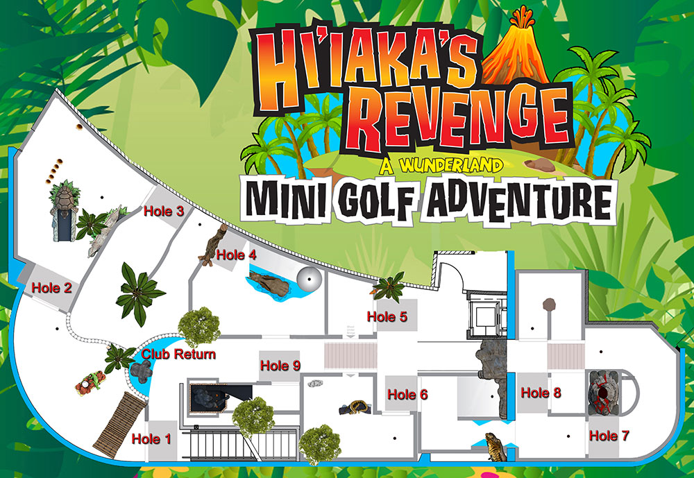 Hi'iaka's Revenge Mini Golf Map